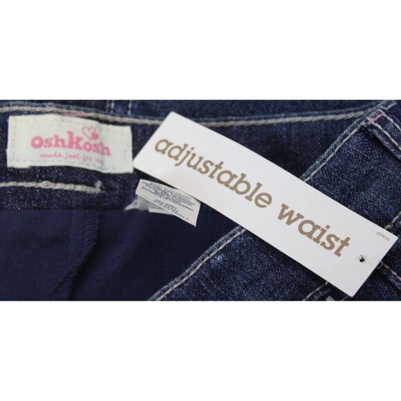 OshKosh B'gosh Denim Sparkle Skirt Skort sz 10 Loop Tab Embellished Adjust Waist - Picture 7 of 8